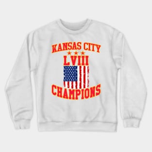 Super Bowl LVIII Champions - Kansas City Chiefs Crewneck Sweatshirt